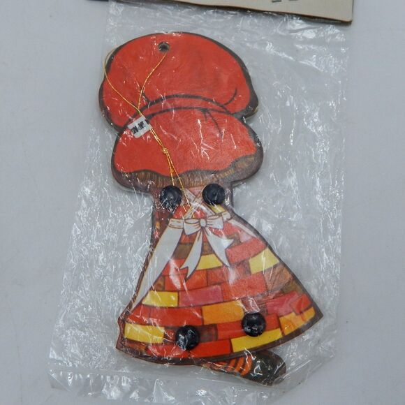 Vintage Woolworth Jointed Christmas Ornaments Mixed Lot of 5 Holly Hobbie NOS - Picture 11 of 13